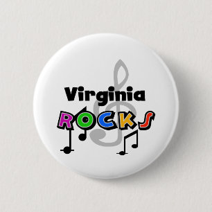 Badge Rond 5 Cm Roches de la Virginie
