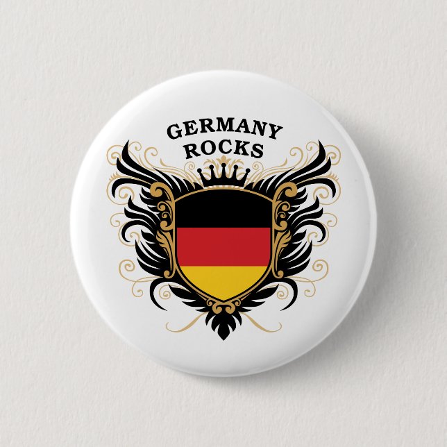 Badge Rond 5 Cm Roches de l'Allemagne (Devant)