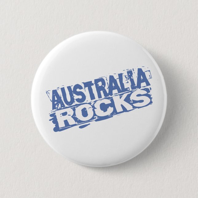 Badge Rond 5 Cm Roches de l'Australie (Devant)