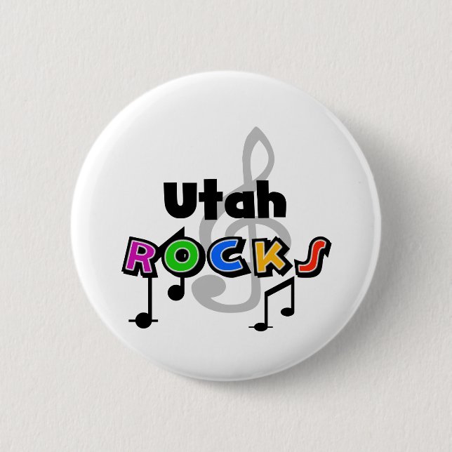 Badge Rond 5 Cm Roches de l'Utah (Devant)