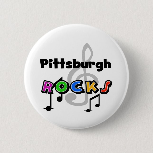 Badge Rond 5 Cm Roches de Pittsburgh (Devant)