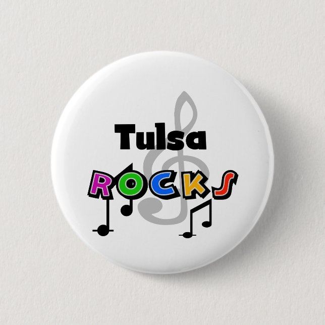 Badge Rond 5 Cm Roches de Tulsa (Devant)