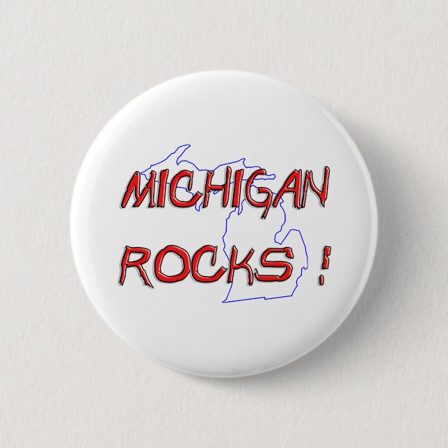 Badge Rond 5 Cm ROCHES du Michigan (Devant)