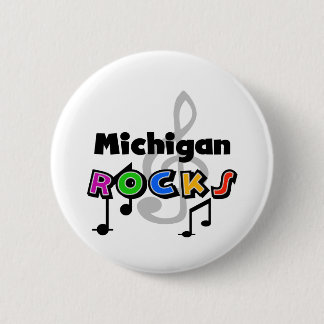 Badge Rond 5 Cm Roches du Michigan