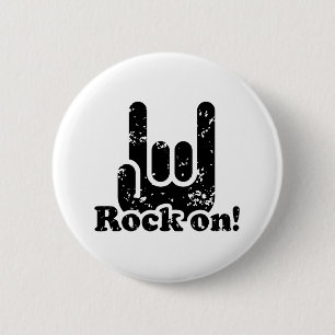 Badge Rond 5 Cm Rock