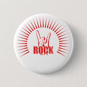 Badge Rond 5 Cm Rock