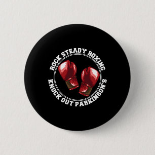 Badge Rond 5 Cm Rock Steady Boxing Knock Out Parkinsons Fighter Re