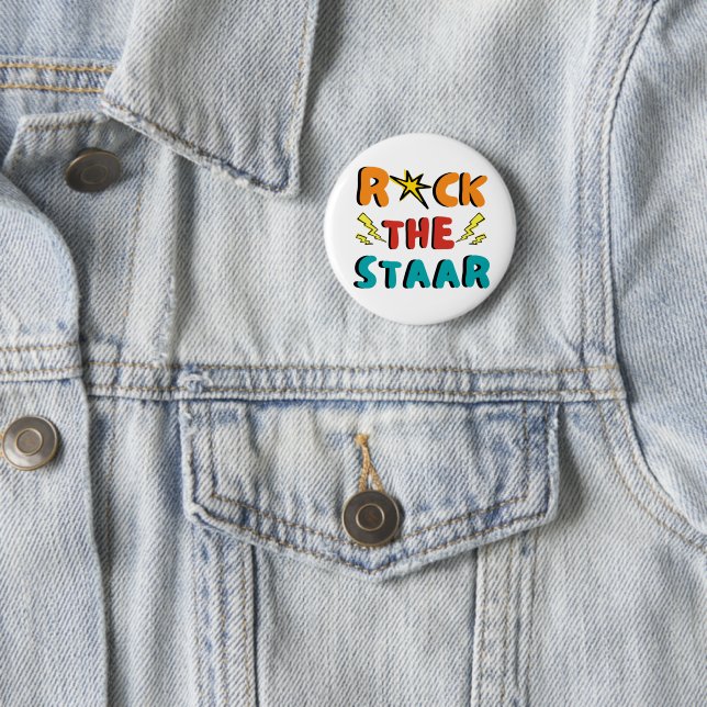 Badge Rond 5 Cm Rock The Staar Day Enseignants Motivationnel (En situation)
