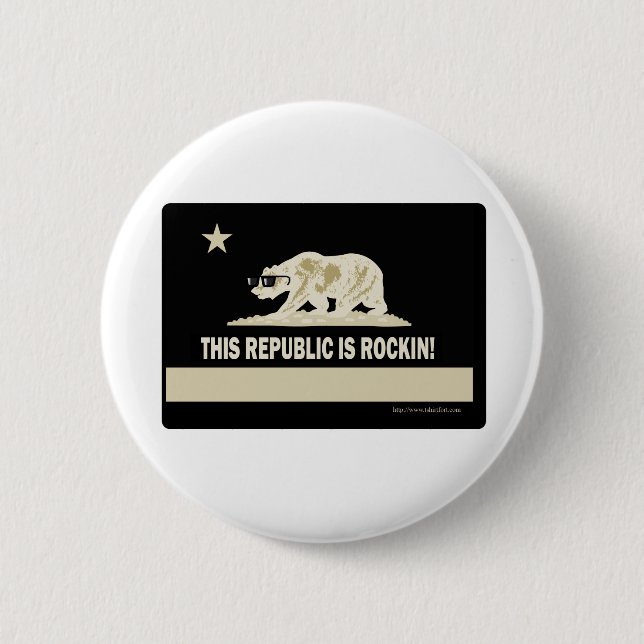 Badge Rond 5 Cm Rock this Republic (Devant)