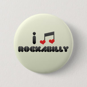 Badge Rond 5 Cm Rockabilly
