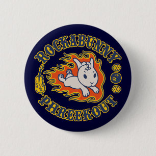 Badge Rond 5 Cm Rockabunny Phreekout