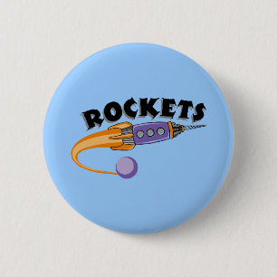 Badge Rond 5 Cm Rocket