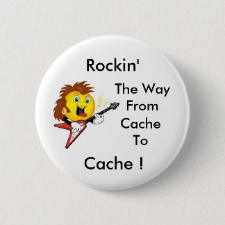 Badge Rond 5 Cm Rockin le chemin de la cachette à la cachette !