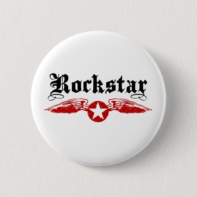 Badge Rond 5 Cm Rockstar (Devant)