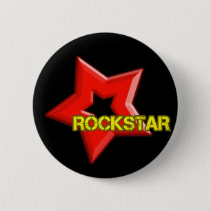 Badge Rond 5 Cm Rockstar