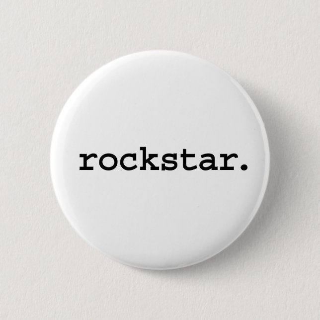 Badge Rond 5 Cm rockstar. (Devant)
