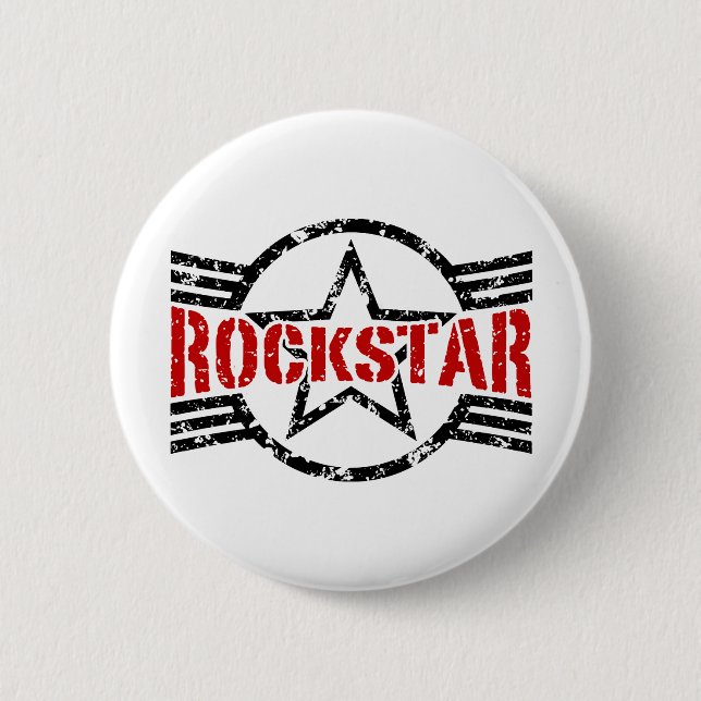 Badge Rond 5 Cm Rockstar (Devant)