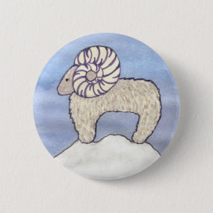 Badge Rond 5 Cm Rocky Mountain Ram