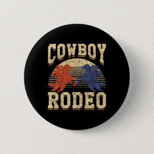 Badge Rond 5 Cm Rodéo du Texas Western Equestria Horseback Rid