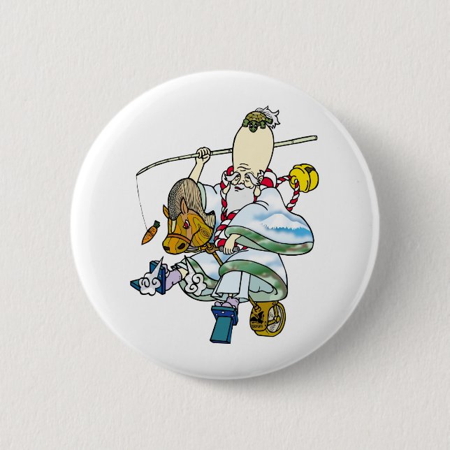 Badge Rond 5 Cm rodéo Jurojin (Devant)