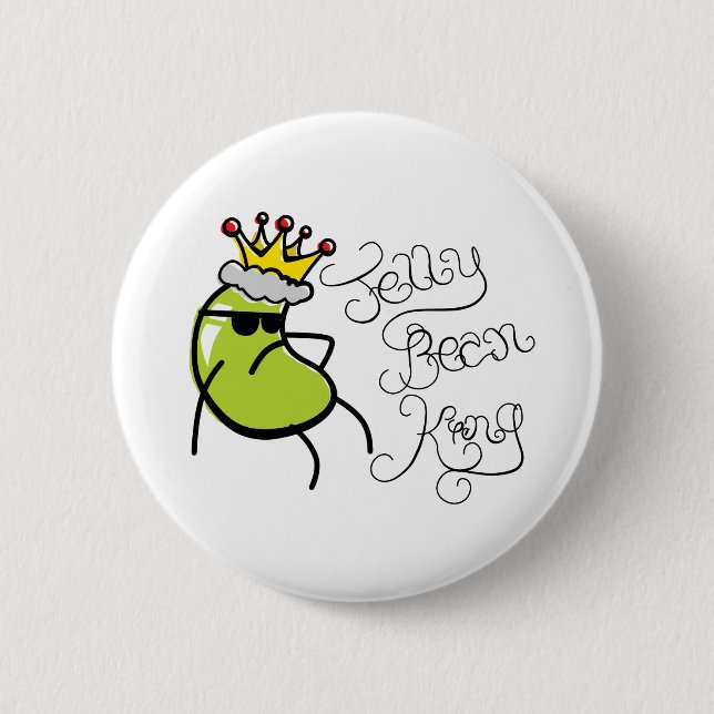 Badge Rond 5 Cm Roi de dragée à la gelée de sucre (Devant)
