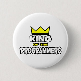 Badge Rond 5 Cm Roi des programmeurs
