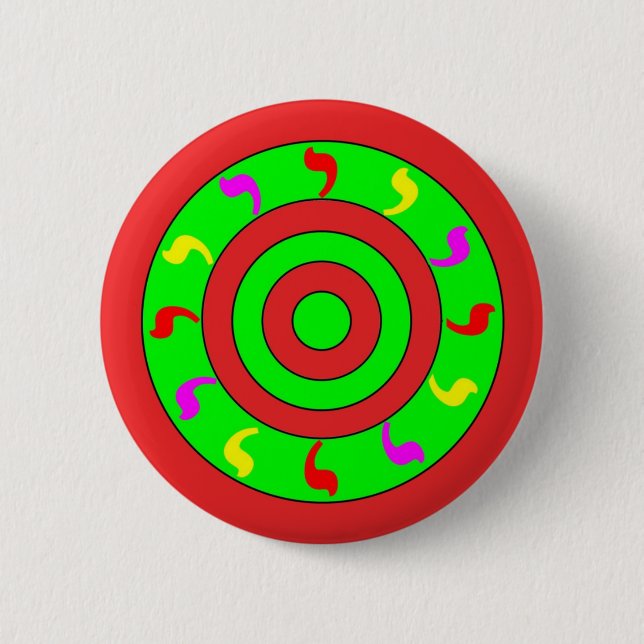 Badge Rond 5 Cm Roi du feu (Devant)