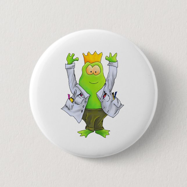 Badge Rond 5 Cm Roi du laboratoire (Devant)