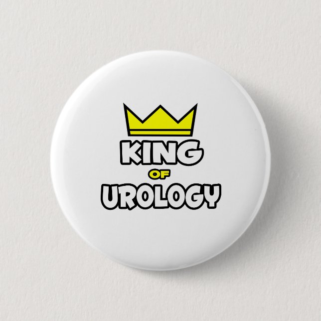 Badge Rond 5 Cm Roi d'Urologie (Devant)