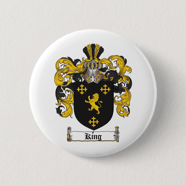 BADGE ROND 5 CM ROI FAMILY CREST - ROI MANTEAU DES BRAS (Devant)