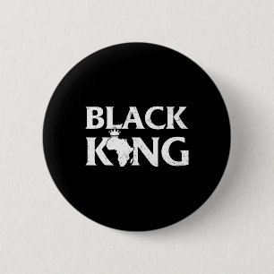 Badge Rond 5 Cm Roi Noir Carte Africaine Fierté Noire Mélanine Enf