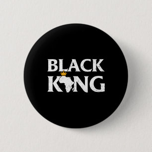 Badge Rond 5 Cm Roi Noir Carte Africaine Fierté Noire Mélanine Enf