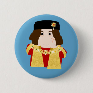Badge Rond 5 Cm Roi Richard III d'Angleterre