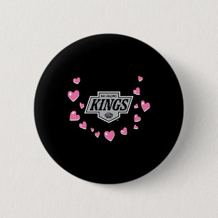 Badge Rond 5 Cm Rois de Los Angeles Saint-Valentin Amour Nhl Offic