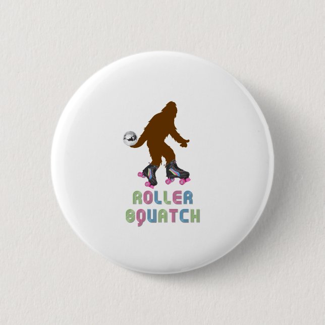 Badge Rond 5 Cm Roller Squatch (Devant)