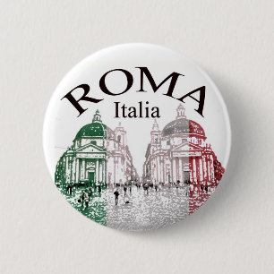 Badge Rond 5 Cm Roma a embouti