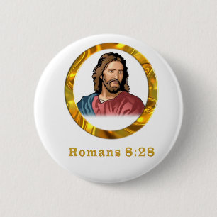 Badge Rond 5 Cm Romains 8:28 designs