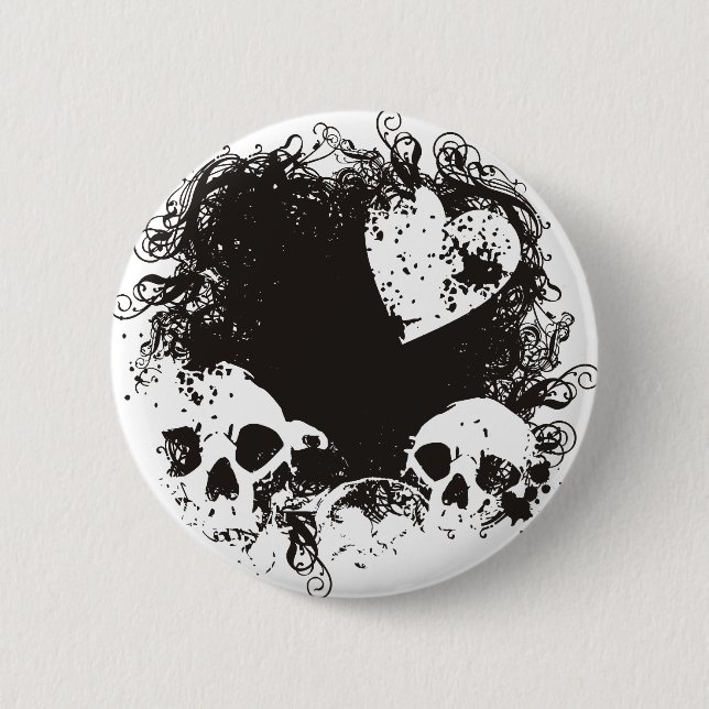 Badge Rond 5 Cm Romance morbide (Devant)