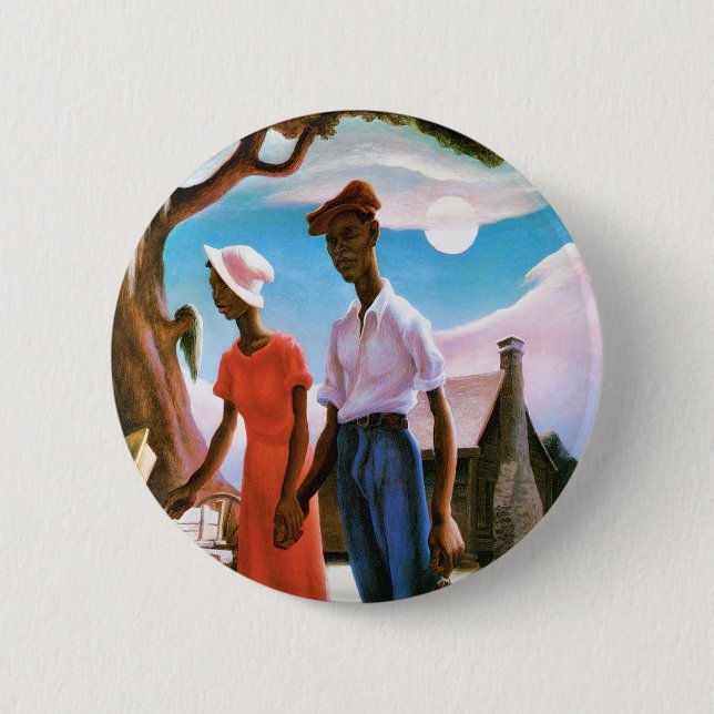 Badge Rond 5 Cm Romance par Thomas Hart Benton (Devant)