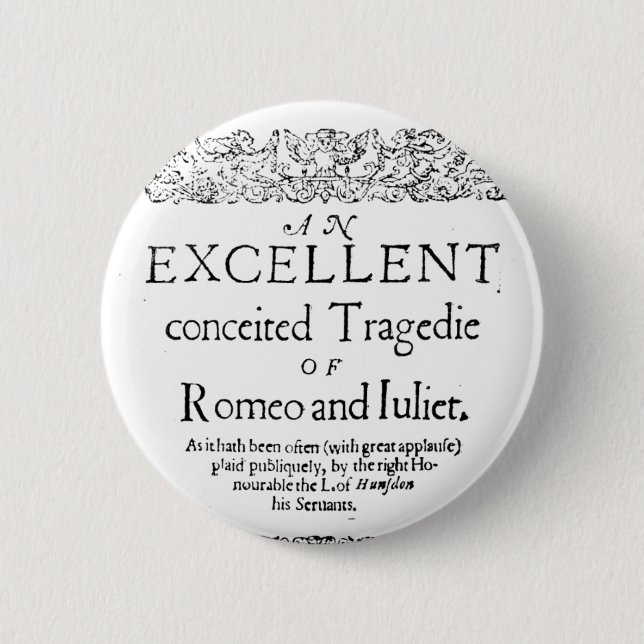 Badge Rond 5 Cm Romeo et Juliet (Devant)