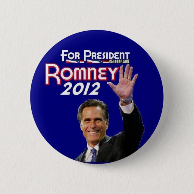 Badge Rond 5 Cm Romney 2012 (Devant)