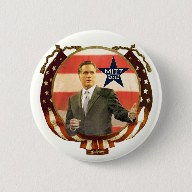 Badge Rond 5 Cm Romney 2012 (Devant)