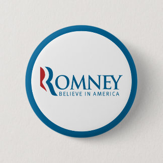 Badge Rond 5 Cm Romney croient au bouton de l'Amérique