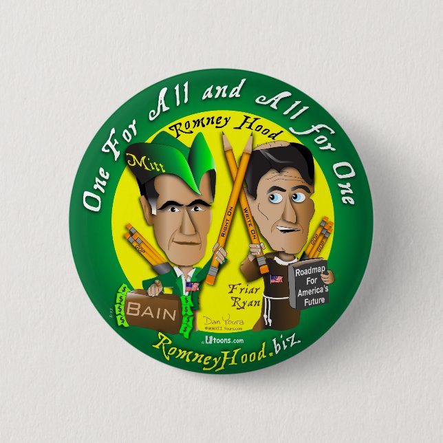 Badge Rond 5 Cm Romney Hood Tout Pour Un (Devant)