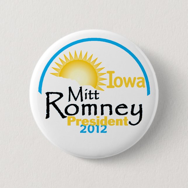 Badge Rond 5 Cm Romney IOWA (Devant)