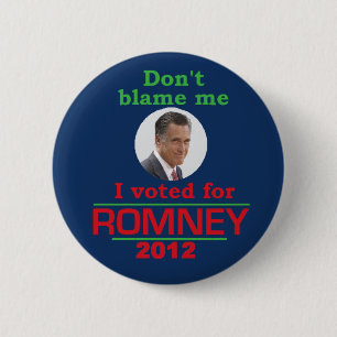 Badge Rond 5 Cm Romney ne me blâment pas