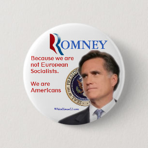 Badge Rond 5 Cm Romney pour le président