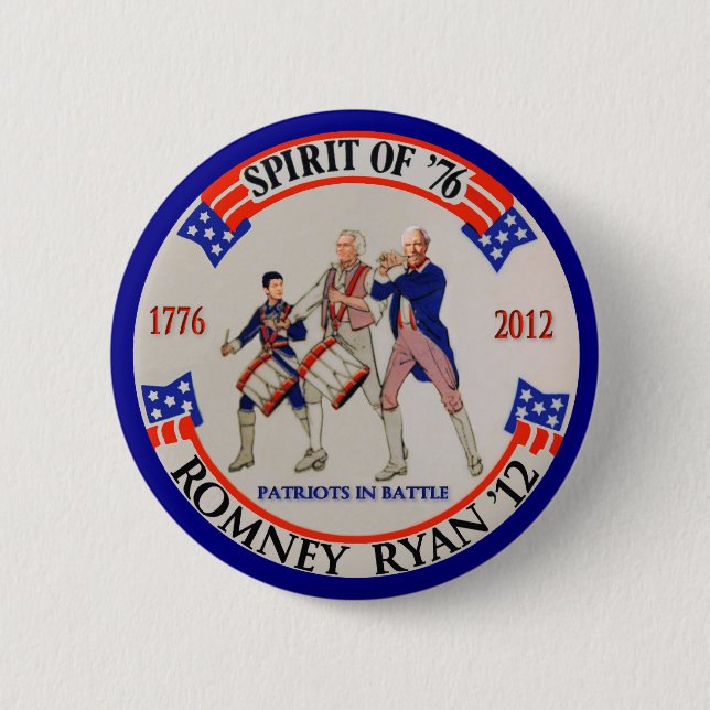 Badge Rond 5 Cm Romney Ryan '12 (Devant)