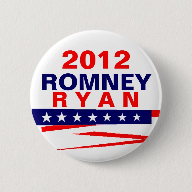 Badge Rond 5 Cm Romney Ryan 2012 (Devant)