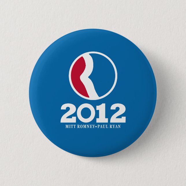 Badge Rond 5 Cm Romney Ryan 2012 (Devant)